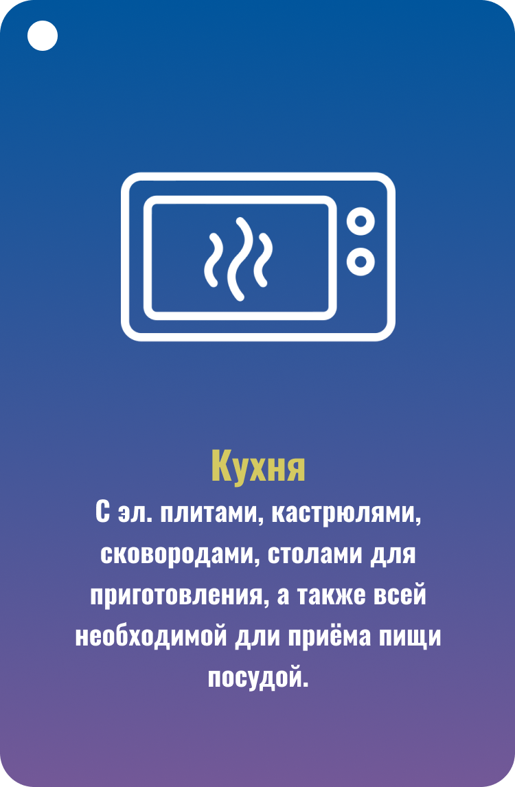 Описание условий проживания карточка 4